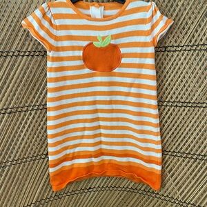 Gymboree Orange and White Striped Top